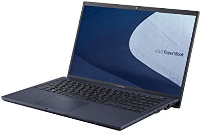 ASUS ExpertBook B1 Business Laptop, 15.6” FHD, Intel Core i5-1135G7, 256GB SSD, 8GB RAM, Military Grade Durable, AI Noise canceling, Webcam Privacy Shield, Win 10 Pro, Star Black, B1500CEA-XH51