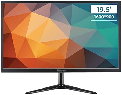 19.5 Inch PC Monitor, PC Screen 1600x900 with HDMI&VGA Interface, 60Hz, Dual Built-in Speakers, Wide Viewing Angle 170°, LED Monitor