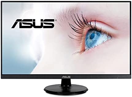 ASUS 27” 1080P Monitor (VA27DQ) - Full HD, IPS, 75Hz, Speakers, Adaptive-sync/FreeSync™, Low Blue Light, Flicker Free, VESA Mountable, Frameless, HDMI, VGA, DisplayPort, Tilt Adjustable