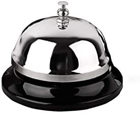 Call Bell 3.35 Inch Diameter with Metal Anti-Rust Construction, Ringing, Durable, Desk Bell Service Bell for Hotels, Schools, Restaurants, Reception Areas, Hospitals, Warehouses(Silver)