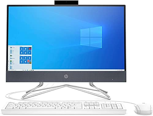 HP 22-DF 21.5-Inch Full HD WLED All-in-One PC Intel Celeron G5900T 8GB 512GB SSD Win 10 (White)