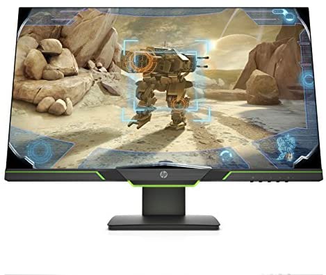 HP 27xq 27-inch QHD 1440p 144Hz 1ms Gaming Monitor with AMD FreeSync, Ambient Lighting, Height/Tilt Adjustable, and Narrow Bezel (5SQ42AA#ABA), Black
