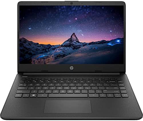 2022 HP Premium 14-inch HD Thin and Light Laptop, Intel Dual-Core Processor, 16GB RAM, 64GB Storage, Long Battery Life, Webcam, Bluetooth, HDMI, Wi-Fi, Black, Windows 11 + 1 Year Microsoft 365