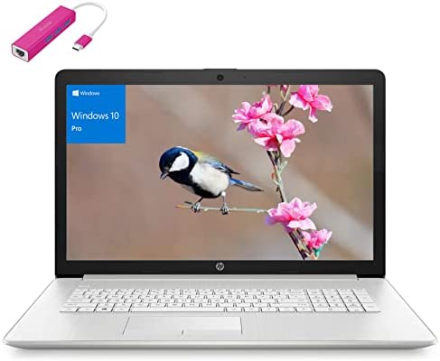 HP 17 Windows 10 Pro Business Laptop, 17.3" FHD Anti-Glare 300 nits, Intel Core i3-1115G4 up to 4.1GHz (Beat i5-8365U), 16GB DDR4 RAM, 512GB PCIe SSD, 802.11AC WiFi, Bluetooth 4.2, Type-C HUB