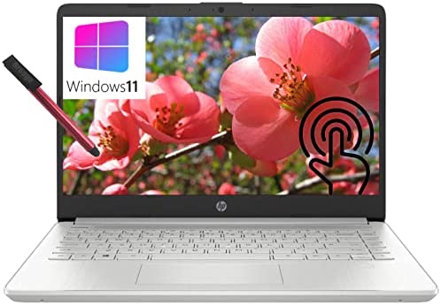 [Windows 11 S] HP 14 14" Touchscreen Laptop Computer, Intel Core i3 1115G4 up to 3.2GHz (Beat i5-8365U), 32GB DDR4 RAM, 2TB PCIe SSD, 802.11AC WiFi, Bluetooth 4.2, Webcam, Silver, 64GB Flash Stylus