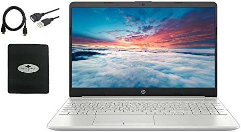 2021 Newest HP 15.6 HD Laptop for Business and Student, AMD Ryzen 3 3250U(Up to 3.5GHz), 16GB RAM, 1TB HDD+256GB SSD, Ethernet, WiFi, Fast Charge, HDMI, w/Ghost Manta Accessories