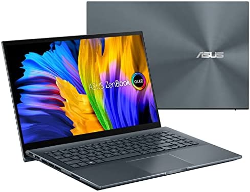 2022 ASUS ZenBook Pro 15 OLED UM535QE-XH91T Enthusiast (AMD Ryzen 9 5900HX, 16GB RAM, 2TB NVMe SSD, RTX 3050Ti 4GB, 15.6" FHD, Windows 11 Pro) Touchscreen Laptop