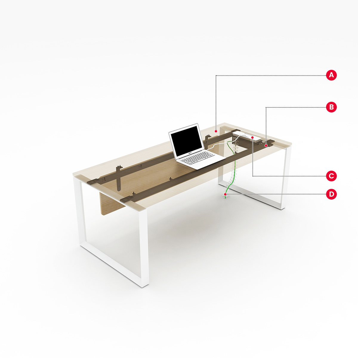 Mdf MFC office desk simple design office furniture desk hot sale