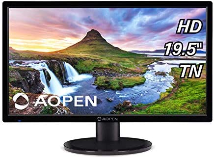 AOPEN 20CH1Q bi 19.5" HD (1366 x 768) TN Monitor for Work or Home (1 x HDMI & VGA Port), Black