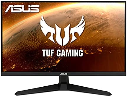ASUS TUF Gaming 27” 1080P Gaming Monitor (VG277Q1A) - Full HD, 165Hz (Supports 144Hz), 1ms, Extreme Low Motion Blur, FreeSync Premium, Shadow Boost, Eye Care, HDMI, DisplayPort, Tilt Adjustable