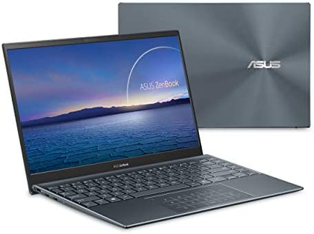 ASUS ZenBook 14 Ultra-Slim Laptop 14” FHD Display, AMD Ryzen 9 5900HX CPU, Radeon Vega 7 Graphics, 16GB RAM, 1TB PCIe SSD, NumberPad, Windows 11 Pro, Pine Grey, UM425QA-XH99