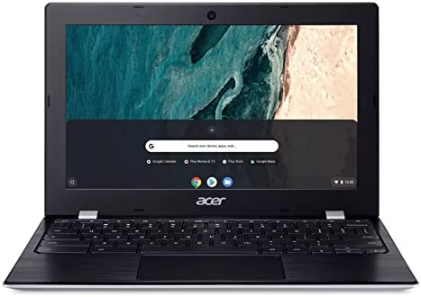 Acer 11.6" HD (1366 x 768) Chromebook Business Laptop, TrueVision Anti-Glare, Intel Celeron N4000 up to 1.1 GHz, 4GB LPDDR4, 32GB eMMC, Webcam, Bluetooth, Chrome OS, EAT 64GB SD Card, Pure Silver