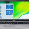 Acer Aspire Slim Laptop, 15.6-inch Full HD Display, 11th Gen Intel Core i3-1115G4 Processor, 4GB DDR4, 128GB SSD, WiFi 6, HDMI, Windows 10 Home (S Mode), Amazon Alexa, Silver, W/ MD Accessories