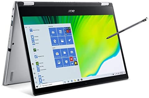 Acer Spin 3 Convertible Laptop, 14" Full HD IPS Touch, 10th Gen Intel Core i5-1035G4, 8GB LPDDR4, 512GB NVMe SSD, WiFi 6, Backlit KB, Fingerprint Reader, Rechargeable Active Stylus, SP314-54N-50W3