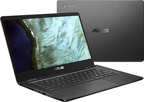 Asus 14.0" HD Chromebook Laptop PC, Intel Dual Core Celeron N3350 Processor, 4GB RAM, 32GB eMMC, Chrome OS, Grey