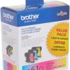 Brother Genuine Standard Yield Color -Ink -Cartridges, LC613PKS, Replacement 3 Pack of Color -Ink, Includes 1-Cartridge Each of Cyan, Magenta & Yellow, Page Yield Up To 325 Pages/ -Cartridge, LC61, Tricolor