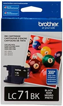 Brother Printer LC71BK Standard Yield Black Ink