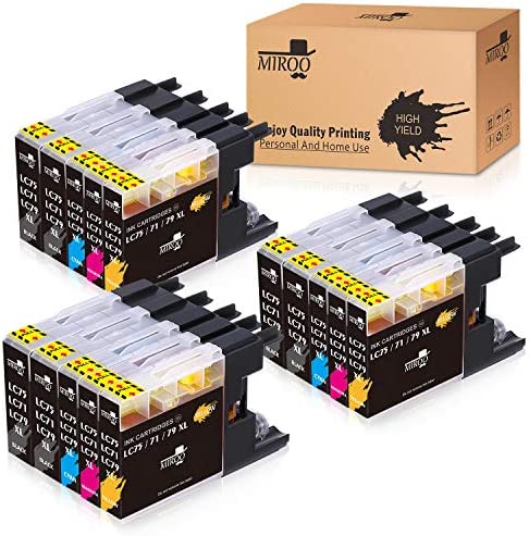 Compatible Ink Cartridge Replacement for Brother LC75 LC71 LC79 XL 15 Pack, Work for Brother MFC J280W J825DW J430W J835DW J625DW J425W J6710DW J280W J6910DW J5910DW J6510DW J435W Printer