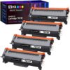 E-Z Ink (TM) Compatible Toner Cartridge Replacement for Brother TN760 TN-760 TN730 to Use with HL-L2350DW HL-L2395DW HL-L2390DW HL-L2370DW MFC-L2750DW MFC-L2710DW DCP-L2550DW (Black,4 Pack)