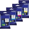 Genuine Brother LC3029 (LC-3029) (BK/C/M/Y) Super High Yield Color Ink 4-Pack (Includes 1 Each LC3029BK, LC3029C, LC3029M, LC3029Y)