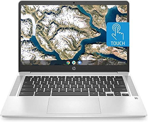 HP Chromebook 14-inch HD Touchscreen Laptop, Intel Celeron N4000, 4 GB RAM, 32 GB eMMC, Chrome (14a-na0080nr, Forest Teal) (Renewed)