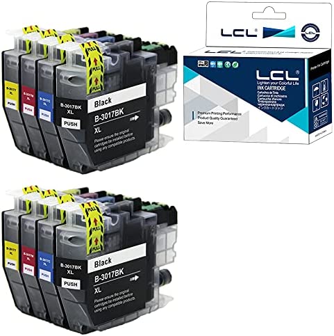 LCL Compatible Ink Cartridge Replacement for Brother LC3017 LC-3017 XL LC3017BK LC3017C LC3017M LC3017Y MFC-J5330DW MFC-J6530DW MFC-J6730DW MFC-J6930DW MFC-J5335DW (8-Pack 2Bk 2Cyan 2Magenta 2Yellow)