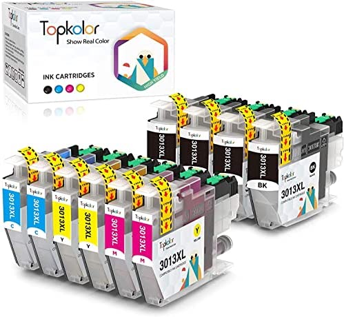 Topkolor Compatible Brother LC3013 3013 Ink Cartridges (High Page Yield of LC3011 3011 Ink Cartridges) for Brother MFC-J491DW MFC-J895DW MFC-J690DW MFC-J497DW Printer, 10-Pack